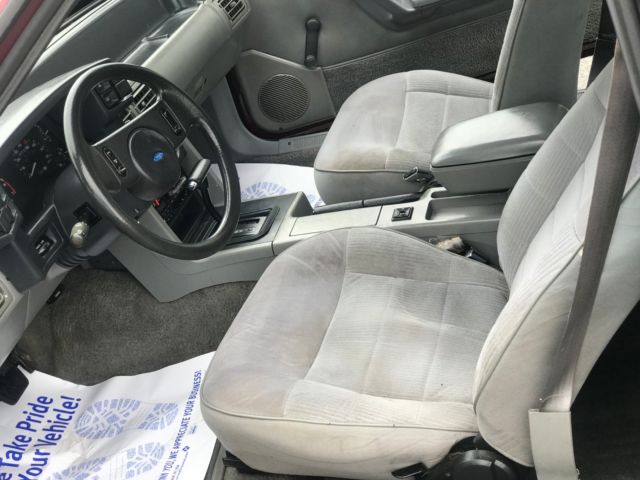 1988 Red Ford Mustang Hatchback