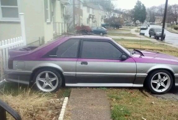 1988 Purple Ford Mustang Coupe