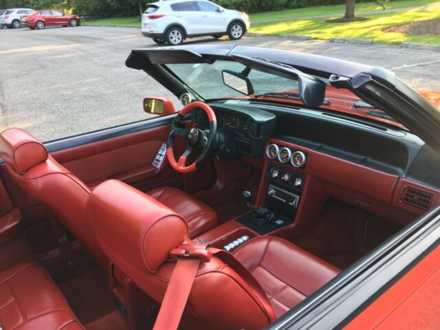 1988 Red Ford Mustang
