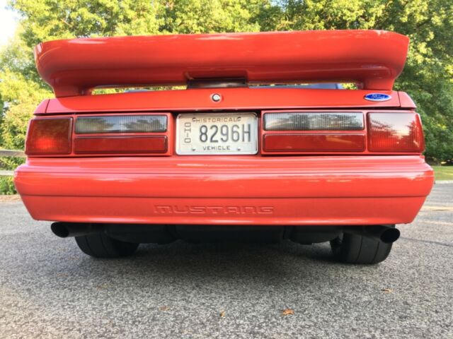 1988 Red Ford Mustang