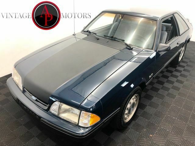 1988 Blue Ford Mustang --