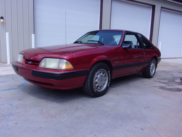 1988 Red Ford Mustang Hatchback