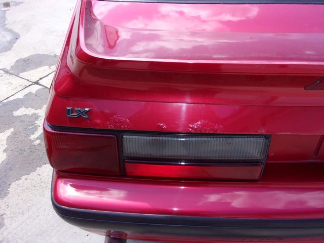 1988 Red Ford Mustang Hatchback
