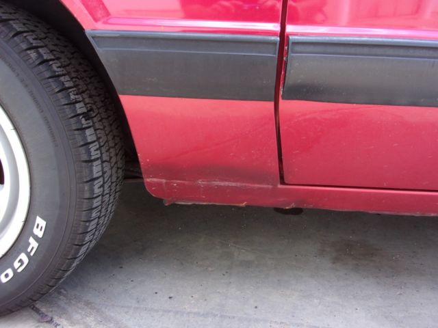 1988 Red Ford Mustang Hatchback