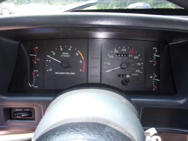 1988 Red Ford Mustang Hatchback