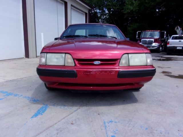 1988 Red Ford Mustang Hatchback