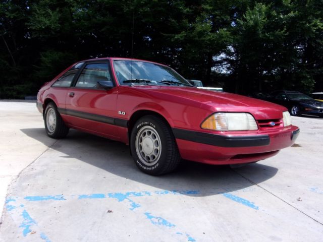 1988 Red Ford Mustang Hatchback