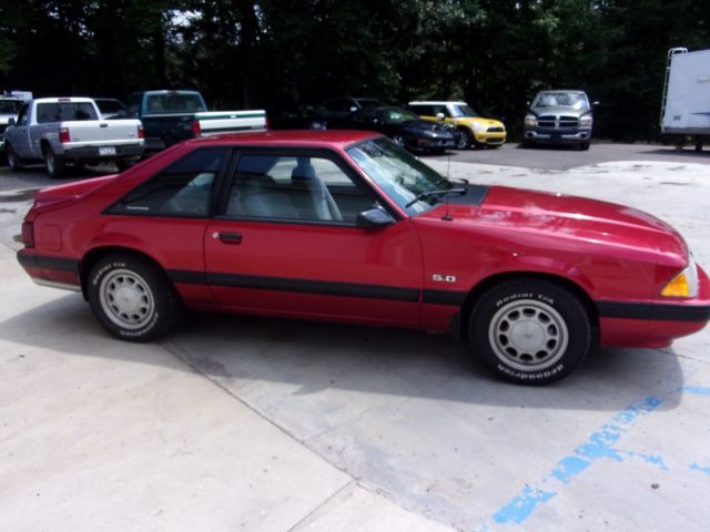 1988 Red Ford Mustang Hatchback