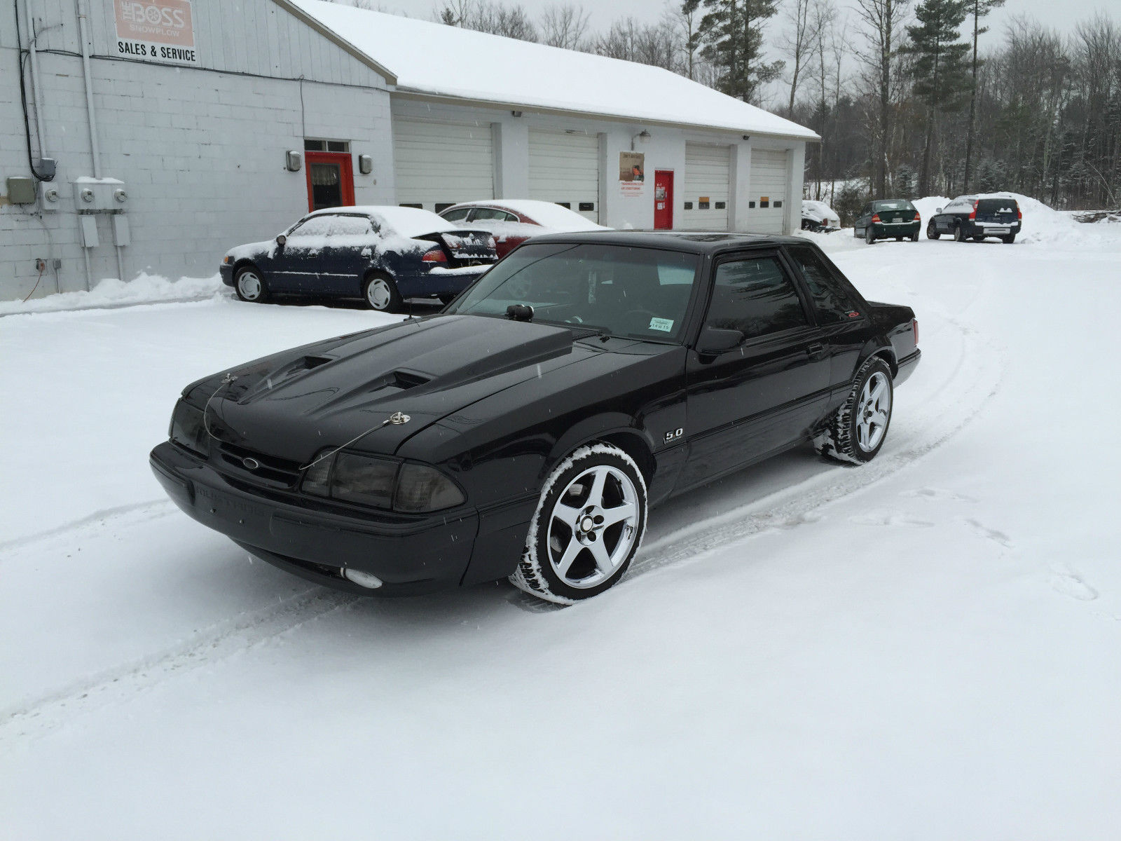 1988 Black Ford Mustang Sedan