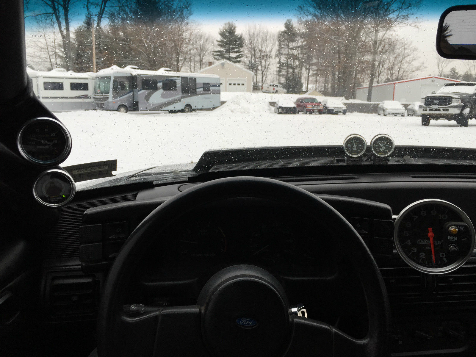 1988 Black Ford Mustang Sedan