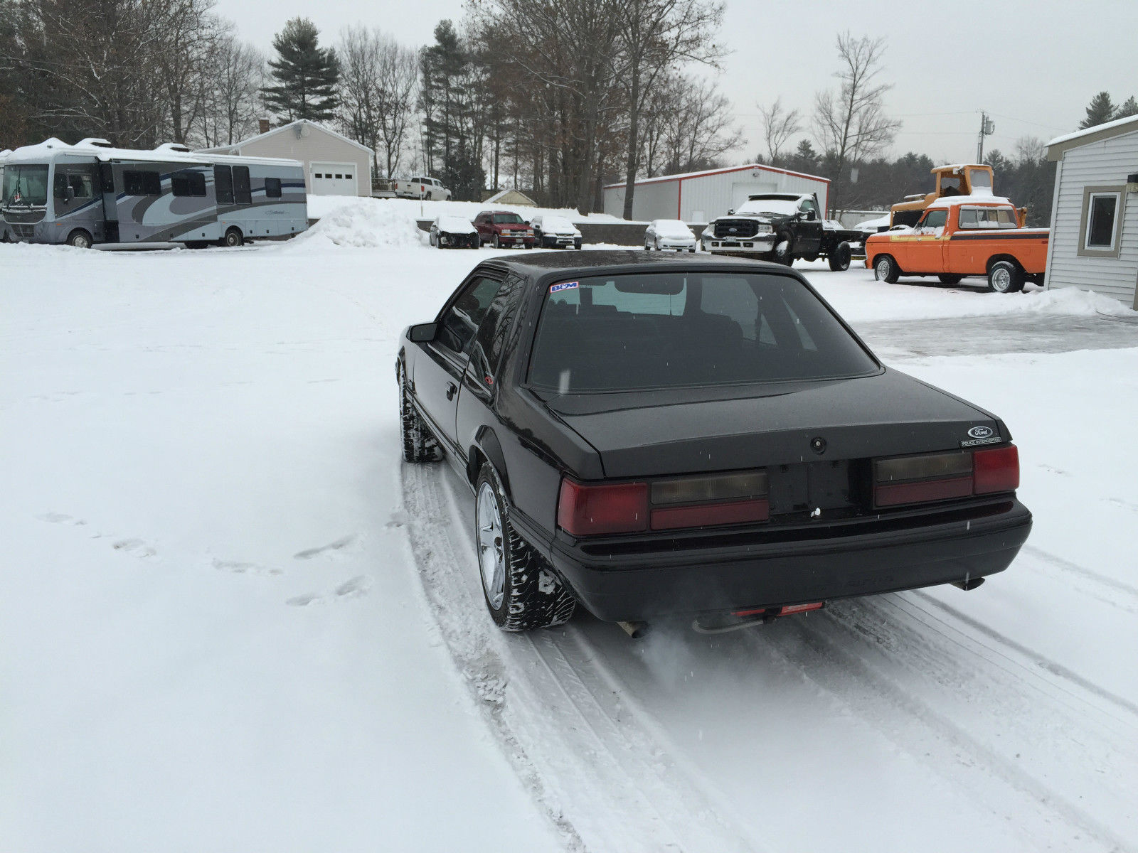 1988 Black Ford Mustang Sedan