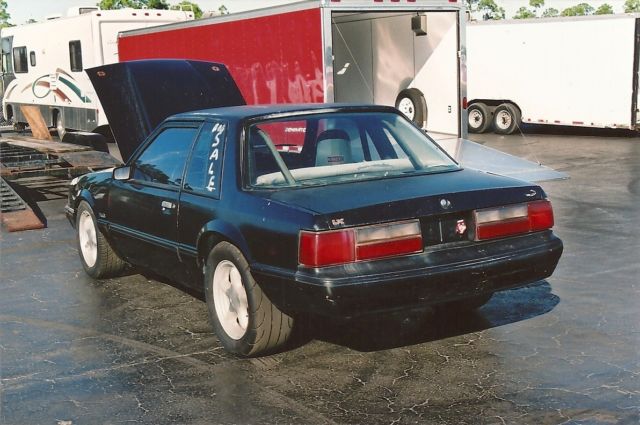 1988 Black Ford Mustang Sedan