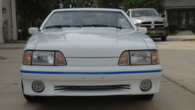1988 White Ford Mustang Convertible