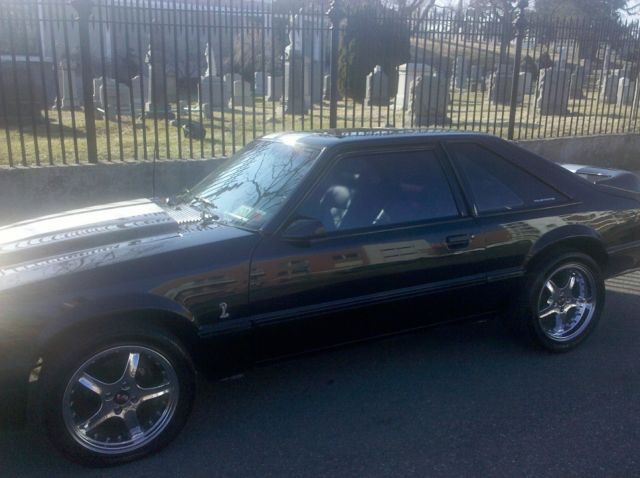 1988 Black Ford Mustang