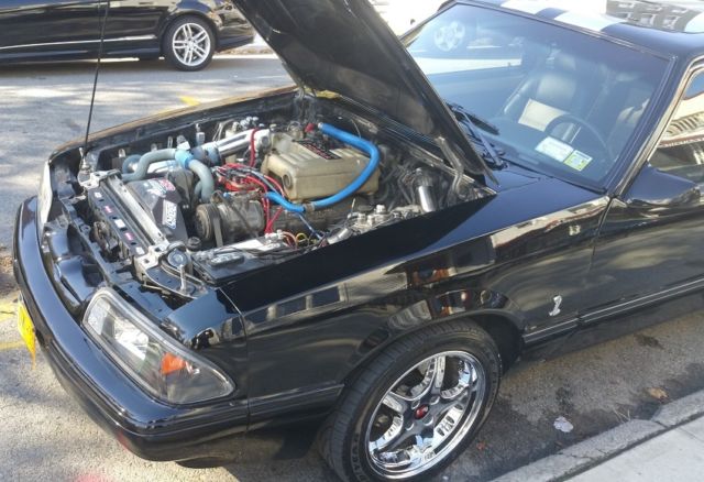 1988 Black Ford Mustang