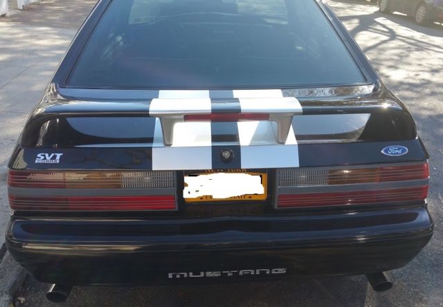 1988 Black Ford Mustang