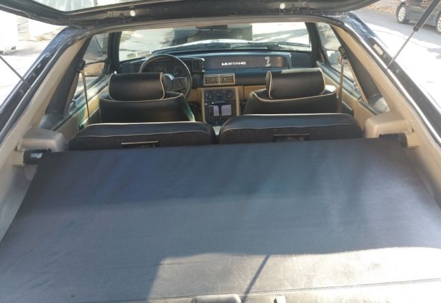 1988 Black Ford Mustang