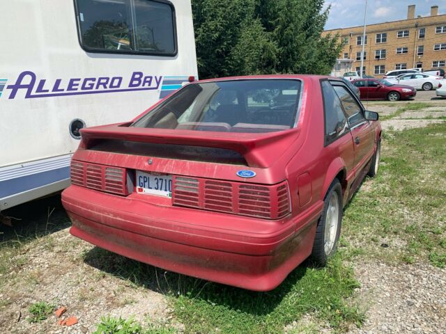 1988 Red Ford Mustang