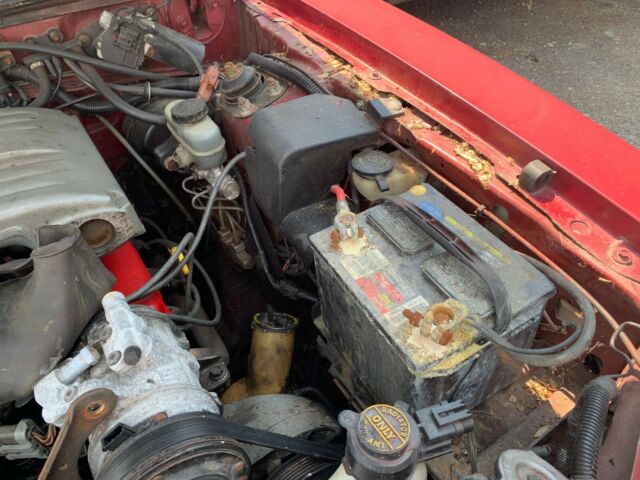 1988 Red Ford Mustang