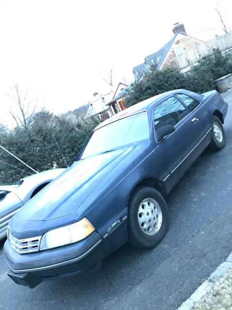 1988 Blue Ford Thunderbird Coupe