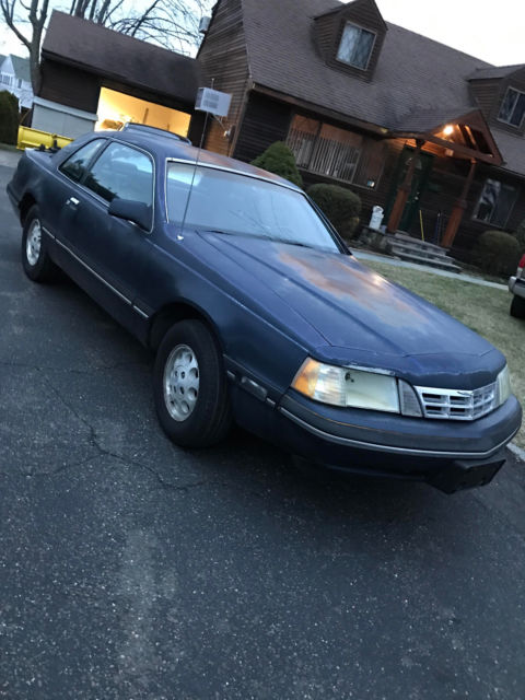 1988 Blue Ford Thunderbird Coupe