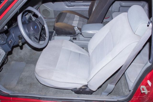 1988 Red Ford Mustang Hatchback