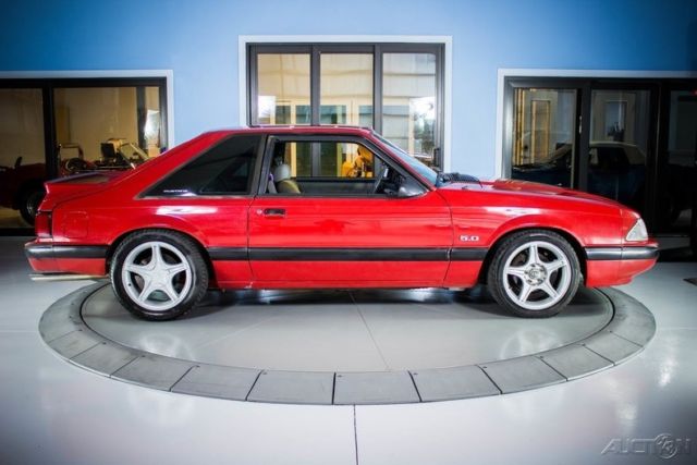 1988 Red Ford Mustang Hatchback