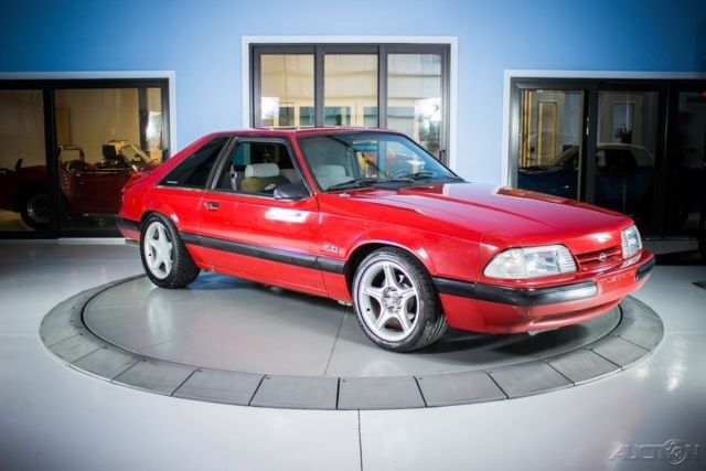 1988 Red Ford Mustang Hatchback