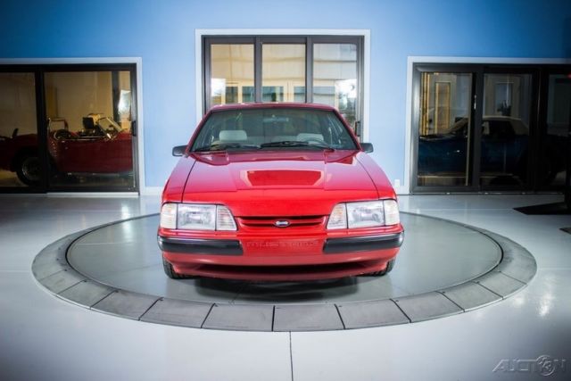 1988 Red Ford Mustang Hatchback