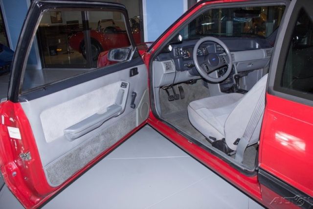 1988 Red Ford Mustang Hatchback