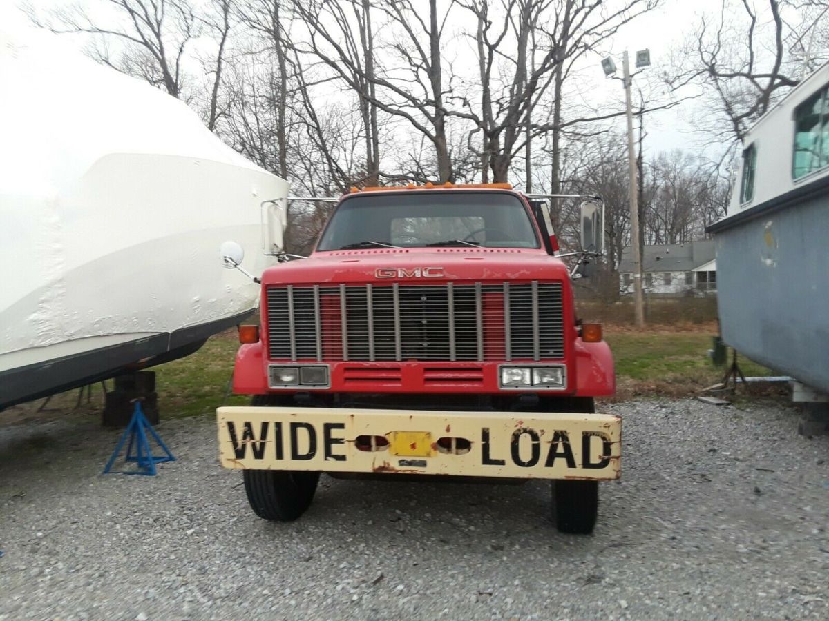 1988 Red GMC C7 Cab & Chassis