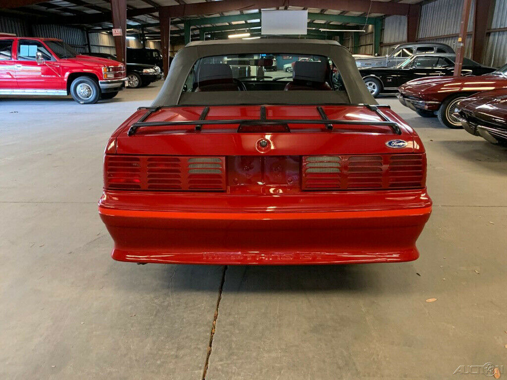 1988 Red Ford Mustang Convertible