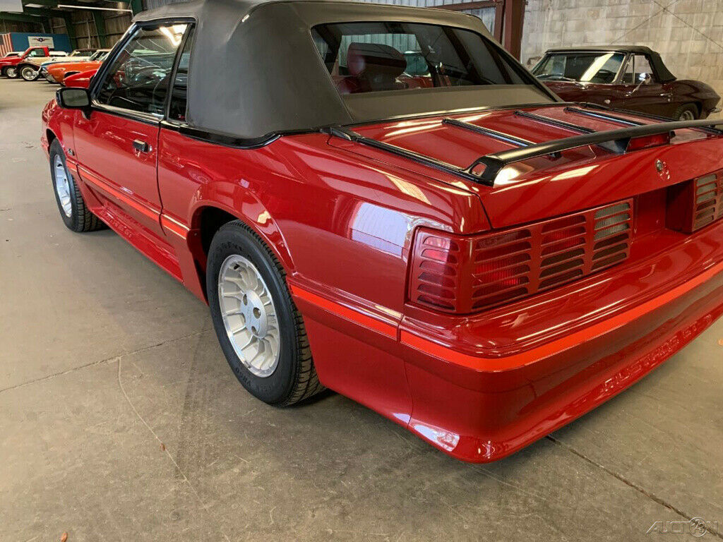 1988 Red Ford Mustang Convertible