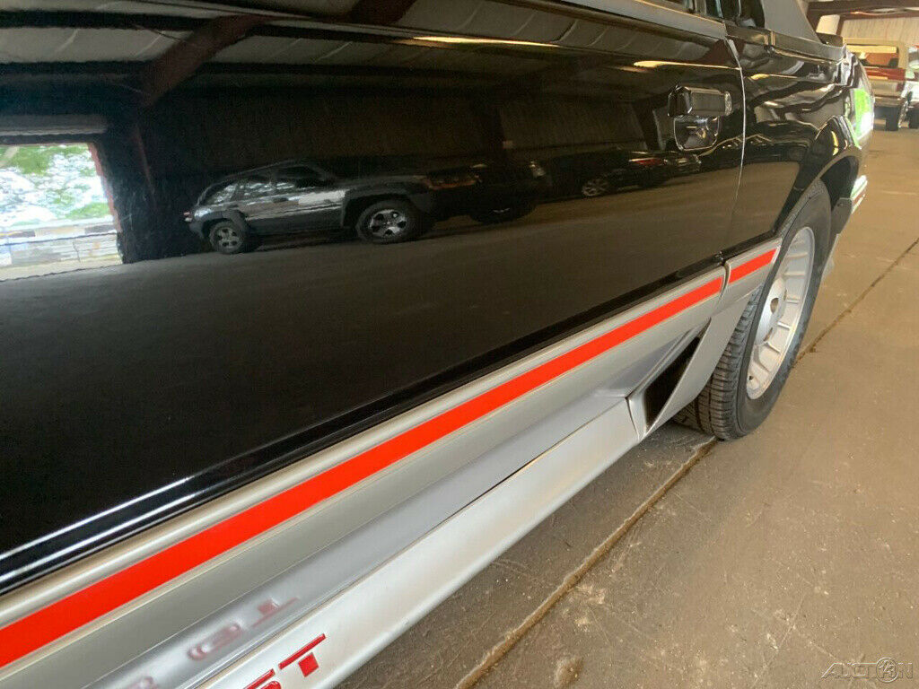 1988 Black Ford Mustang Convertible
