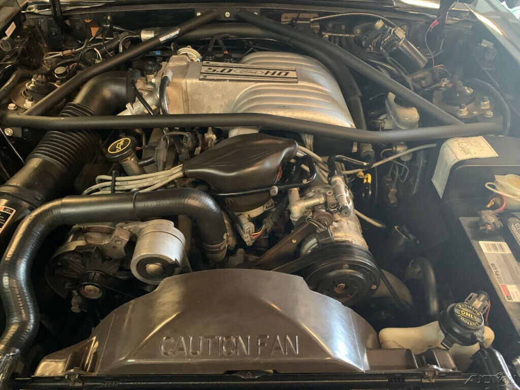 1988 Black Ford Mustang Convertible