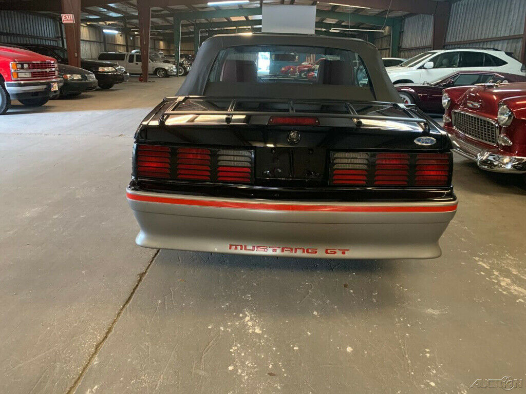 1988 Black Ford Mustang Convertible