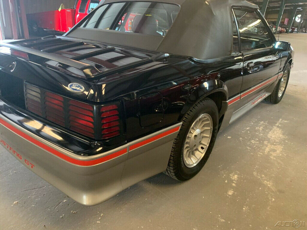 1988 Black Ford Mustang Convertible
