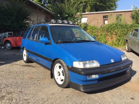 1988 Blue Honda Civic Wagon