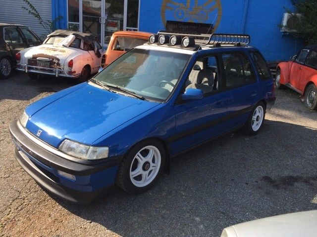 1988 Blue Honda Civic Wagon