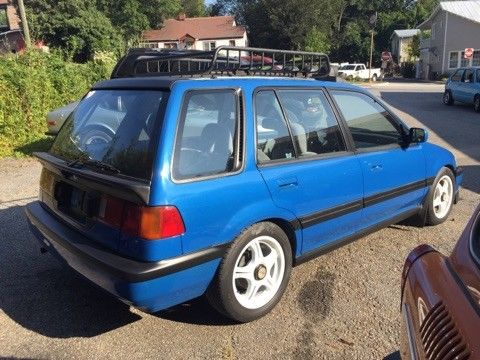 1988 Blue Honda Civic Wagon