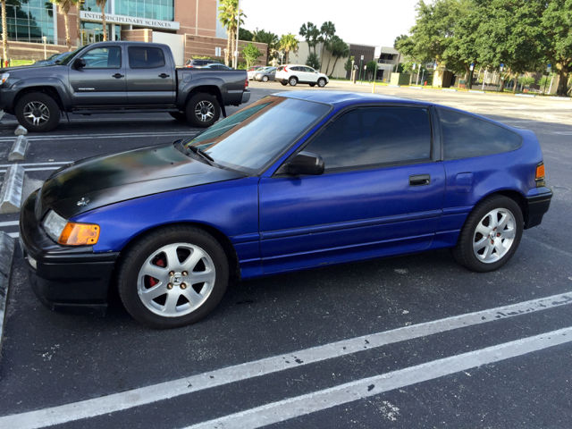 1988 Blue Honda CRX Coupe