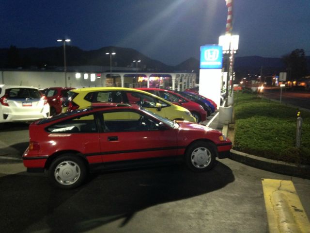 1988 Red Honda CRX Hatchback