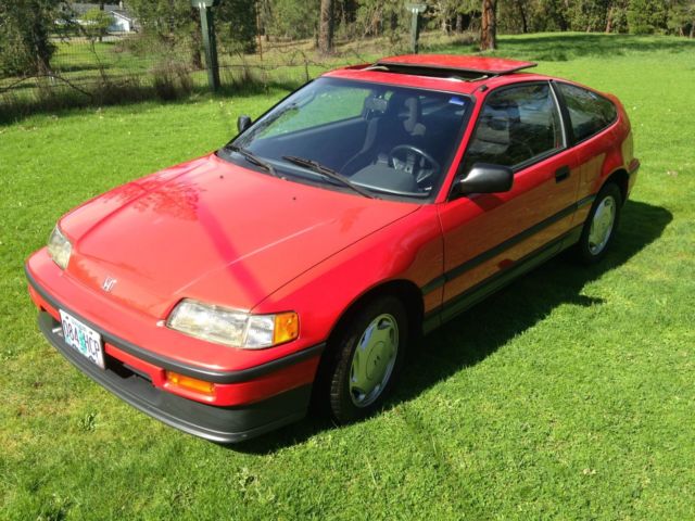 1988 Red Honda CRX Hatchback