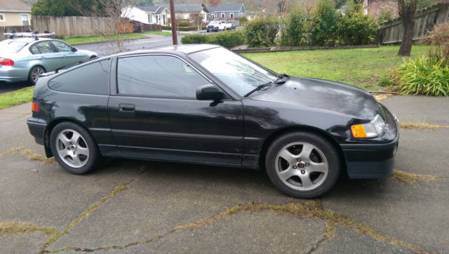 1988 Black Honda CRX Coupe