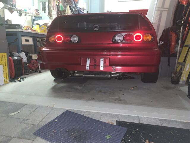 1988 Red Honda CRX Hatchback