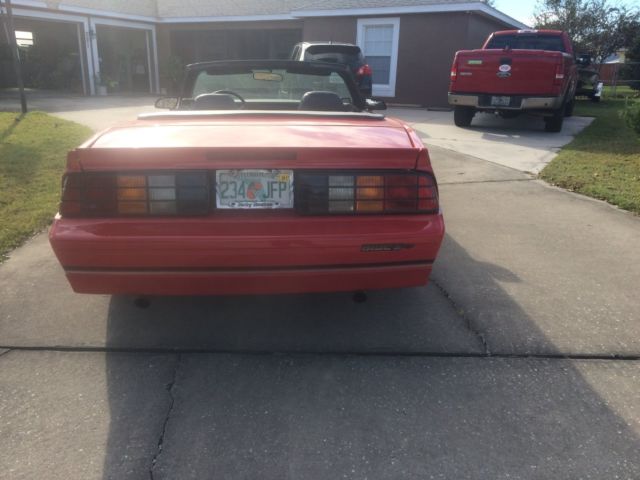 1988 Red Chevrolet Camaro Convertible