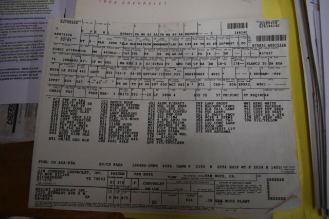 1988 Black Chevrolet Camaro Hatchback