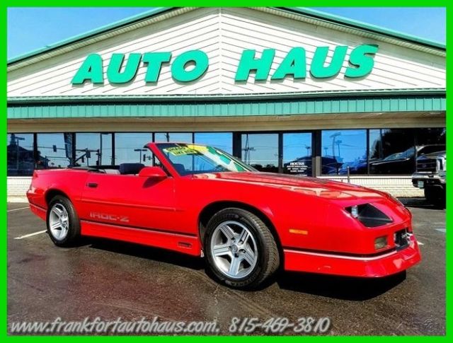 1988 Red Chevrolet Camaro Convertible