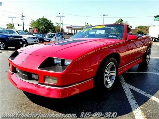 1988 Red Chevrolet Camaro Convertible