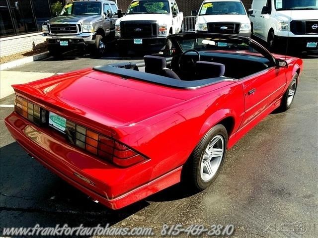 1988 Red Chevrolet Camaro Convertible